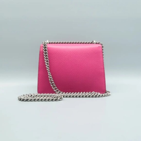 100% Authentic GUCCI Dionysus Mini Fuchsia Leather Shoulder Bag - Picture 2 of 12